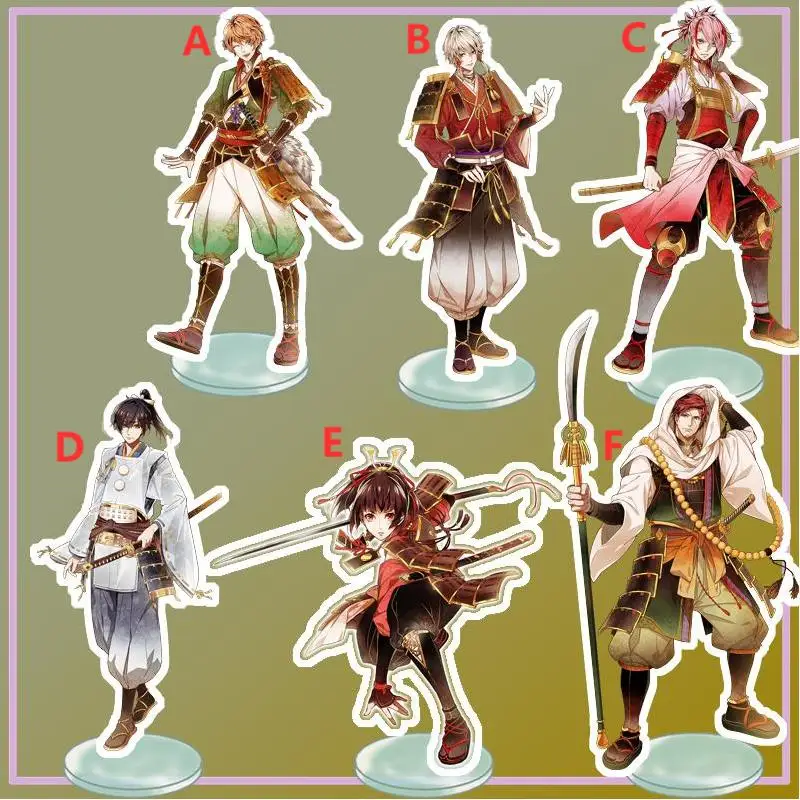 

Anime Stand Bilshana Senki Shanaou Sasaki Takatsuna Acrylic Figure Display desktop decoration 15cm