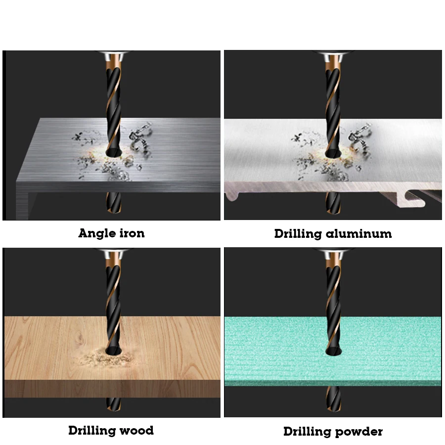 

DANIU 13pcs 1.5-6.5mm HSS Cobalt Twist Drill Bit Set for Metal Power Tools Accessories Drill Bit Tool