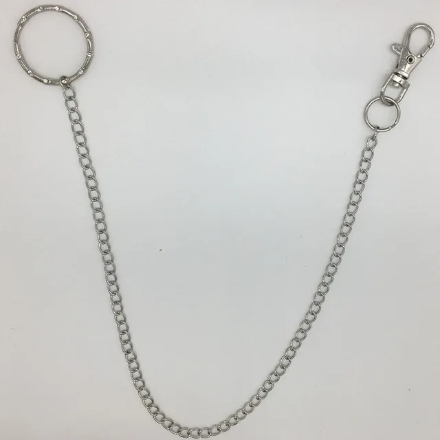 Мужские штаны с цепочкой в стиле панк металлические брюки джинсы брелок