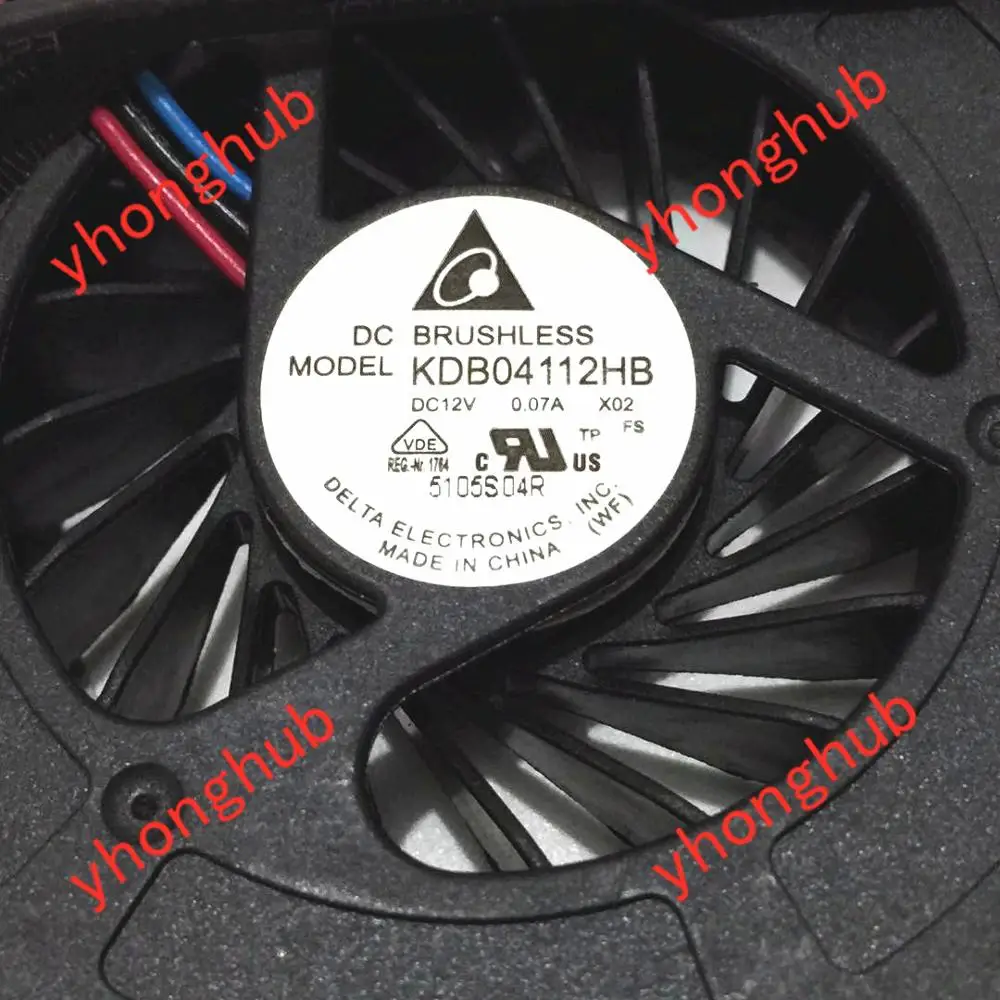 Detla электроники KDB04112HB серверного ноутбука вентилятор DC 12V 0.07A 3 жильный|fan dc|cooling