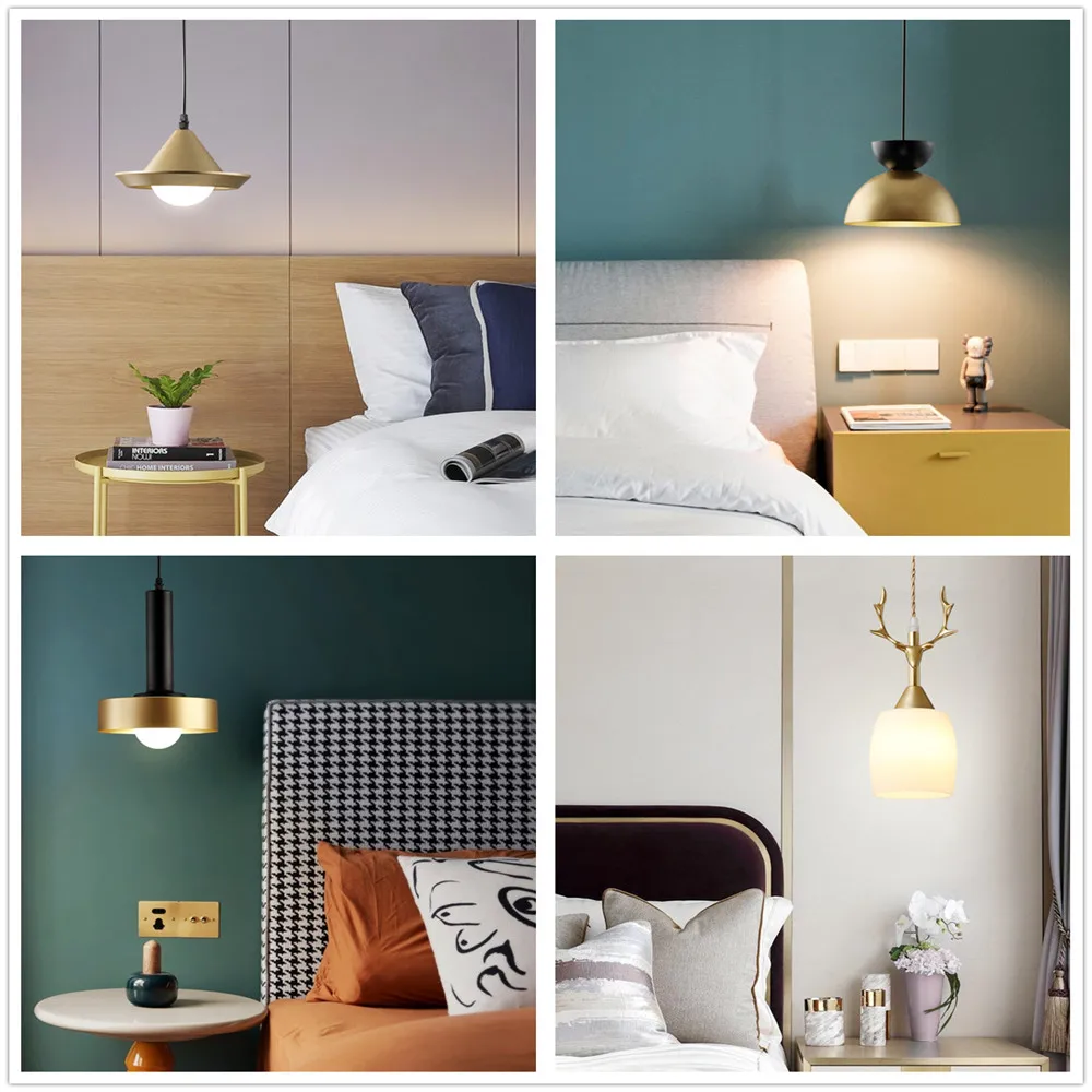 (Free LED Light Source)Modern pendant lights lamp E27/G9 nordic hanging for Bedroom/Living room/home decoration | Освещение