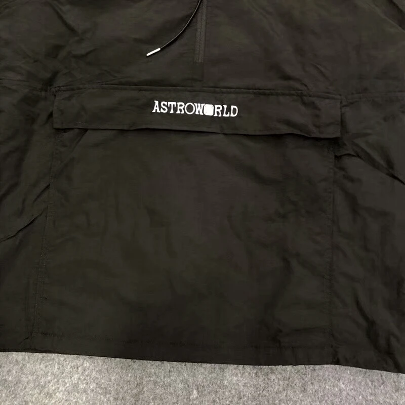 С изображением Трэвиса Скотта AstroWorld куртка черная Мужская пальто Спортивная