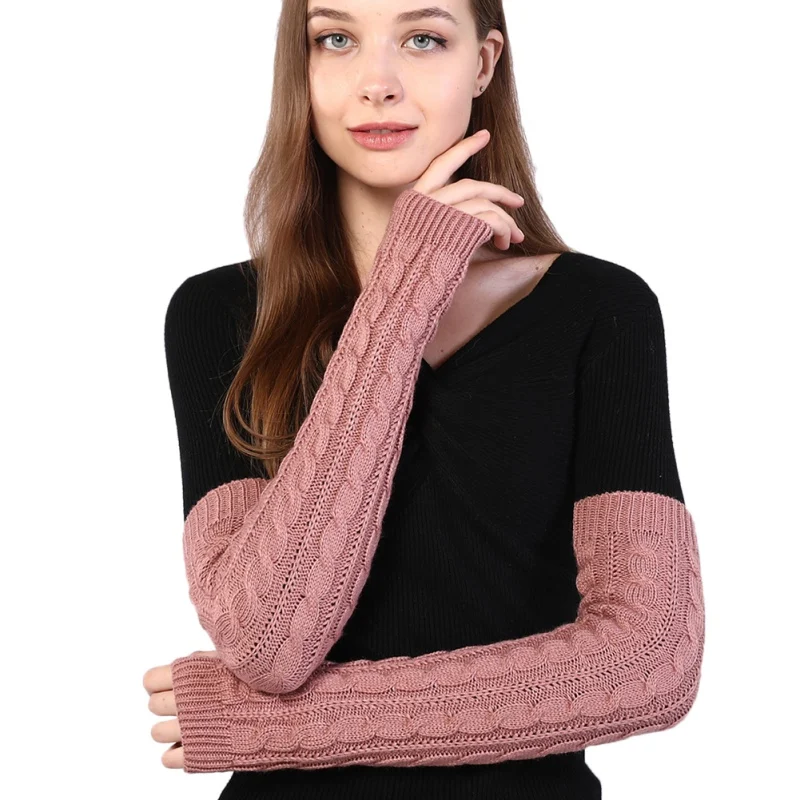 Горячая Распродажа теплые модные женские рукава грелка для рук варежки девочек