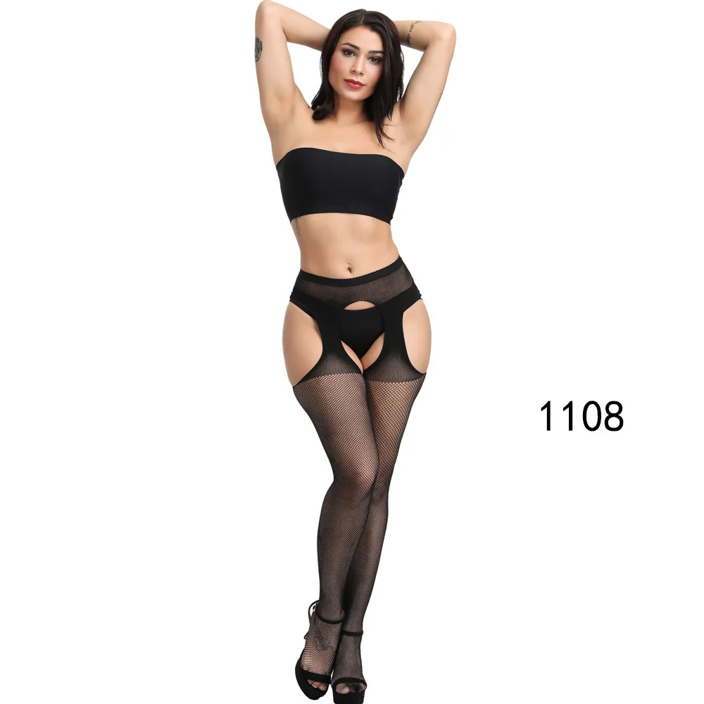 New Arrival Solid Stockings Women Sexy Thigh High Fishnet Nylon Long Socks Sex Belt Standard Over Knee Socks Sexy Lingerie