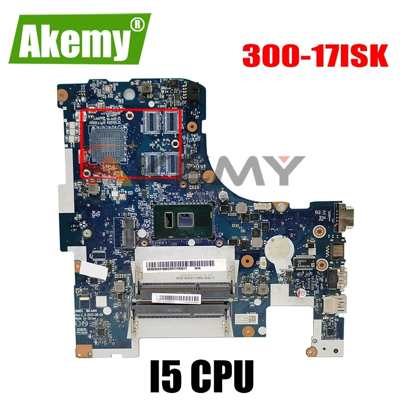 

Материнская плата для ноутбука LENOVO NM-A491 Ideapad 300-17ISK материнская плата BMWD1 NM-A491 I5 CPU DDR3 тест