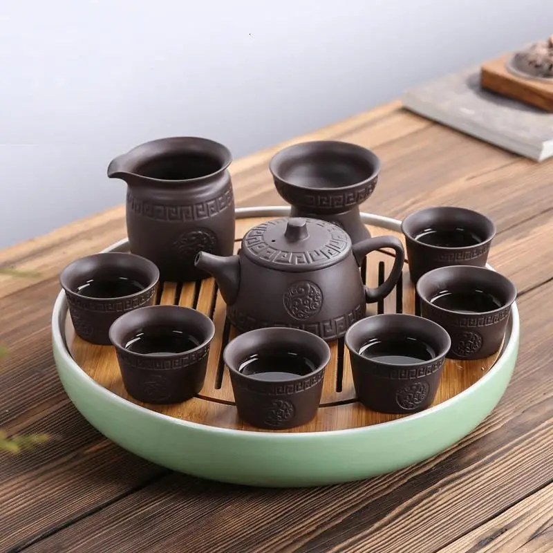 

De Te Chino Dienblad Keukenhulpjes Serviertablett Table Ceremony Accessories Board Gongfu Holder Chinese Kung Fu Tea Tray