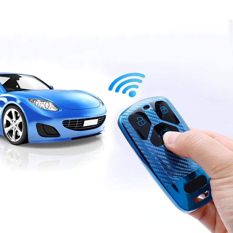 ТПУ чехол для автомобильного ключа из углеродного волокна Audi A4 B9 Q5 Q7 TT TTS 8S 2016 2017