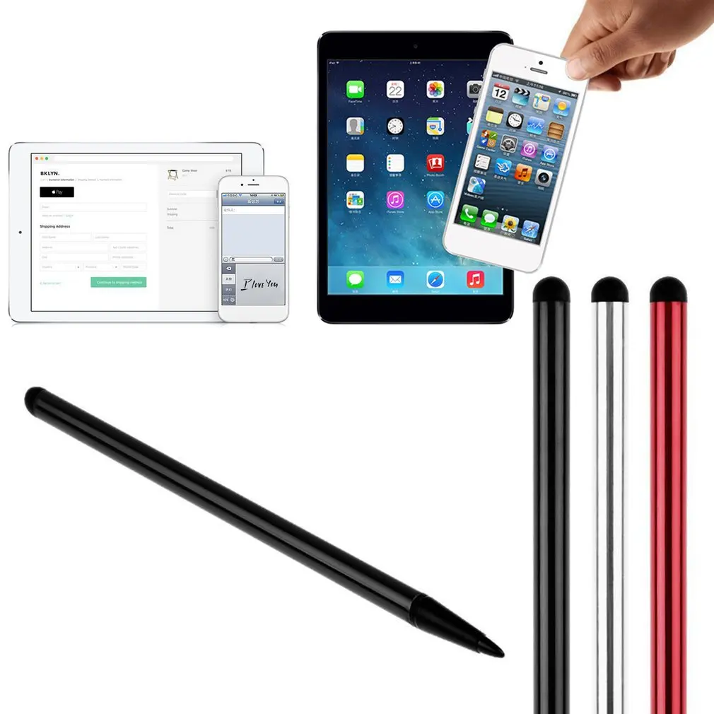 Mobile Phone Strong Compatibility Touch Screen Stylus Ballpoint Metal Handwriting Pen Suitable For XiaoMi/iPhone/Samsung Tablet