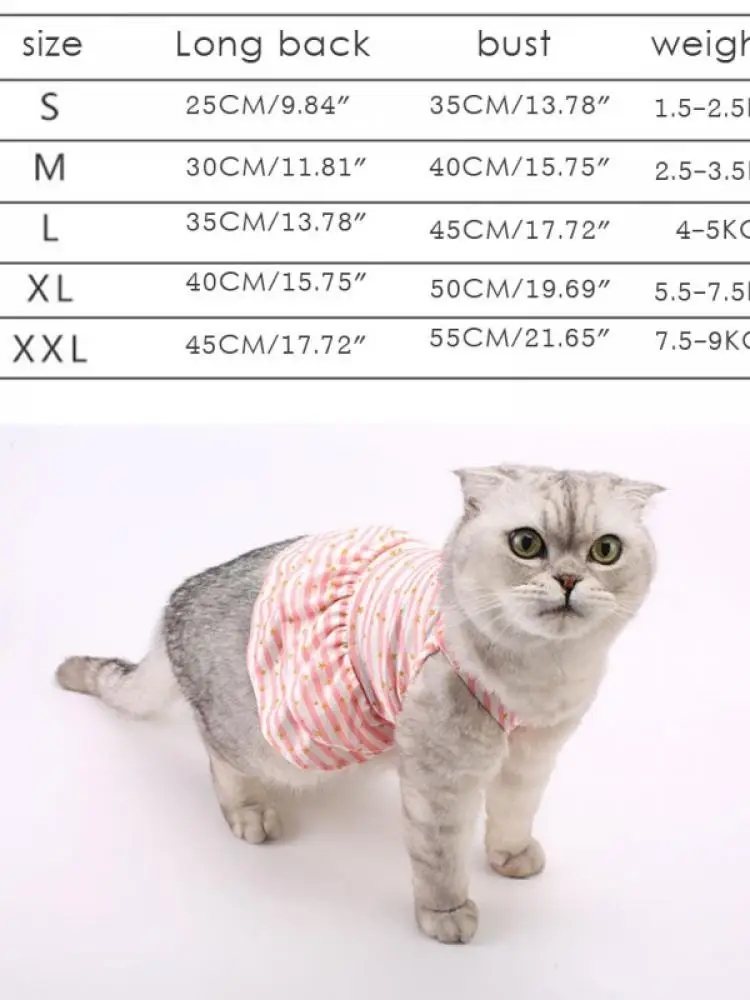 

Pet Breathable Floral Short Dress Cotton Embroidery Tulle Cute Kitten Puppy Skin-friendly Dresses Pet Custumes, 4 Styles