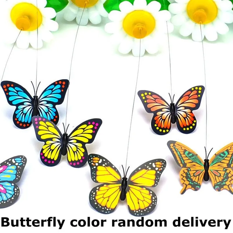 

Electric pet cat toy simulation butterfly bird tease cat hummingbird toy Zile 360 rotation