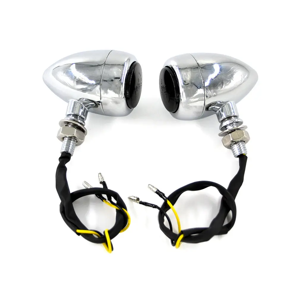 

motorcycle accessories 4 Colors Custom Indicators LED Light Motorcycle Turn Signal Blinker For Harley Chopper Cruiser Cafe Racer
