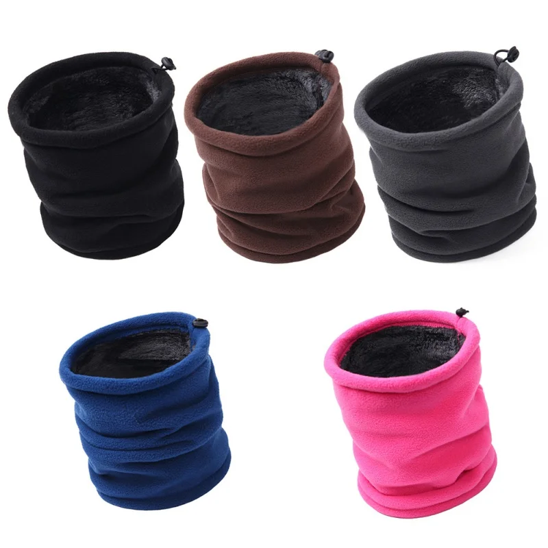 Спортивная ветрозащитная шапка темно-серая уличная флисовая нагрудник двойной