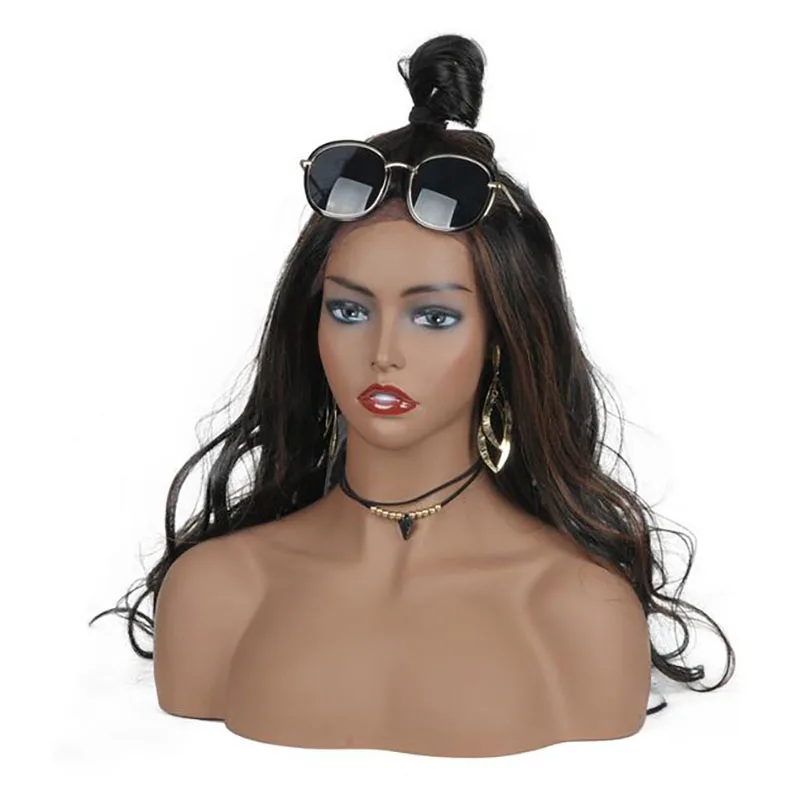 Fleshtone Реалистичная женская голова-манекен для парика демонстрации париков шляп