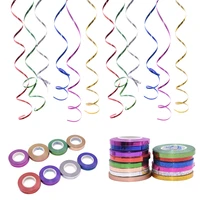 510pcs 5mm10m multicolor foil laser ribbon balloon rope for wedding birthday party decor inflatable balloons wrapping supplies