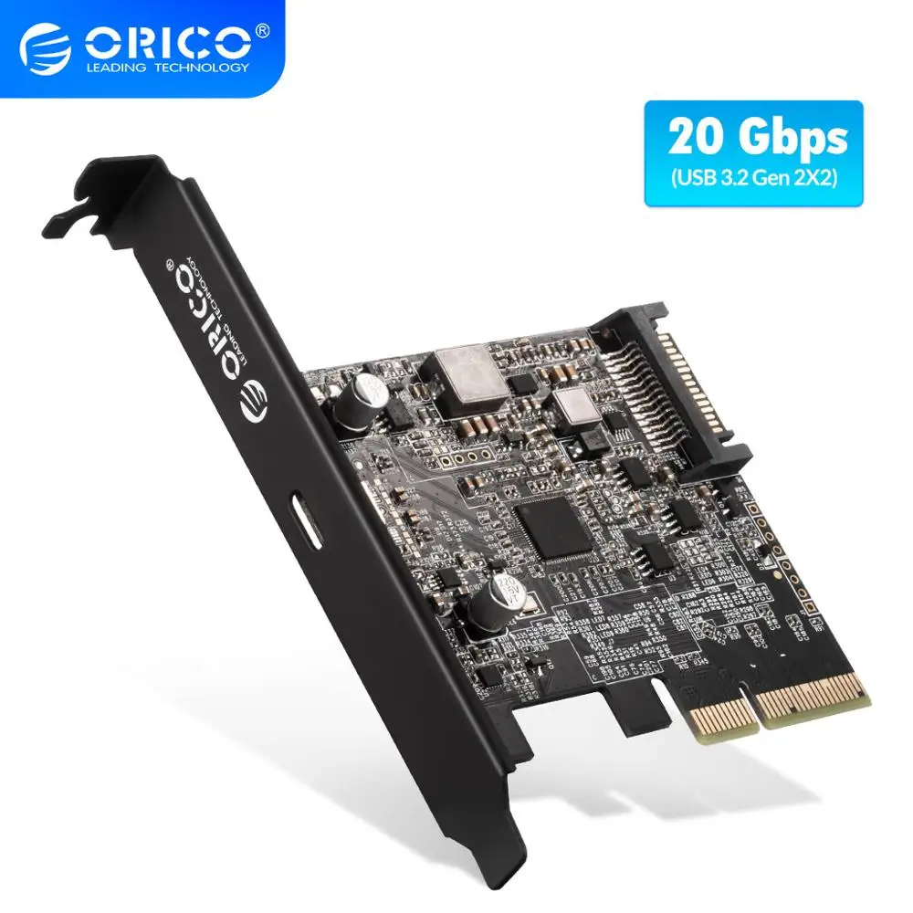 Плата расширения ORICO PCI Express USB C на 3 2 20 Гбит/с с чипсетом ASM3242 для Windows 8/10/Linux|Платы