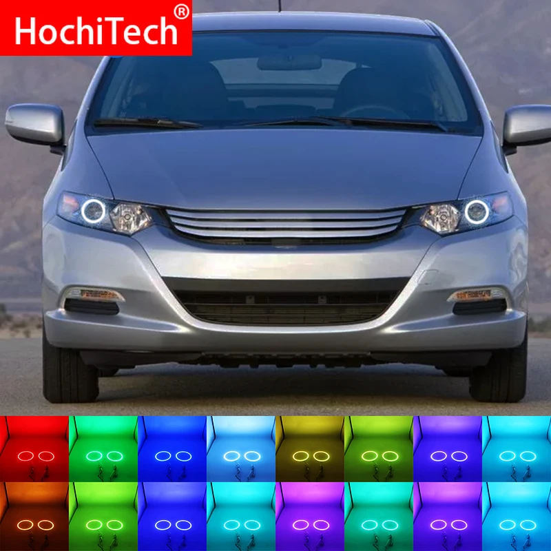 

Latest Headlight Multi-color RGB LED Angel Eyes Halo Ring Eye DRL RF Remote Control For Honda INSIGHT 2010 - 2015 Accessories