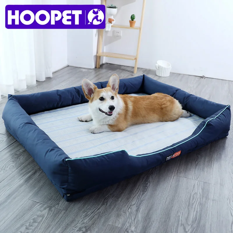 Большая кровать для собак HOOPET XS-L летний уютный домик мягкое съемное гнездо