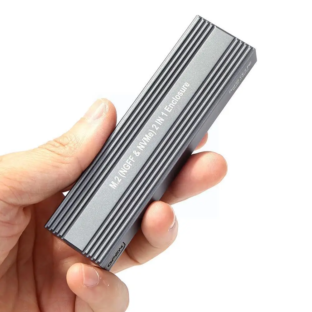 

Переходник M.2 на Usb 3,1 Ssd, двойной протокол M.2 Nvme Pcie Ngff Sata M2 Ssd для 2230 2242 2260 2280 Nvme/sata M.2 Ssd Rtl X9p0