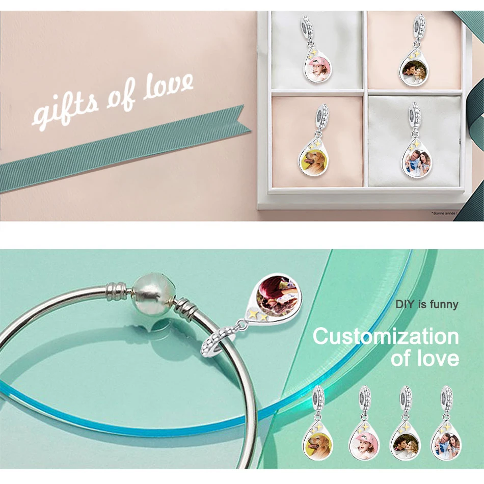 Подвеска Lucky Eye амулеты Синий CZ Кристалл на заказ фото бусы подходит для браслета