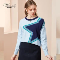 2021 harajuku women star pattern oversized pullover sweater long sleeve knitted jumper e girl 90s streetwear c 105