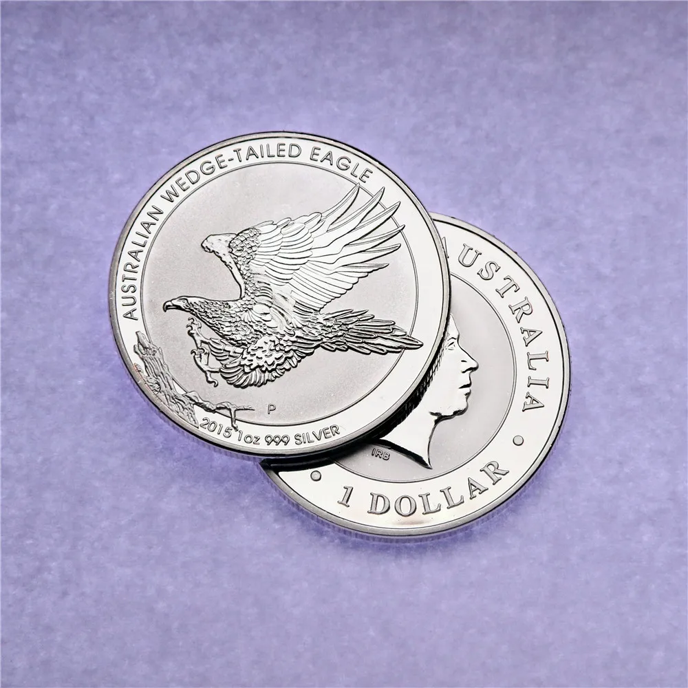 

2015 Australian Wedge Tailed Eagle 1 oz Silver Coin. Coppy Silver-Plated Collectibles Crafts Not Magnetic