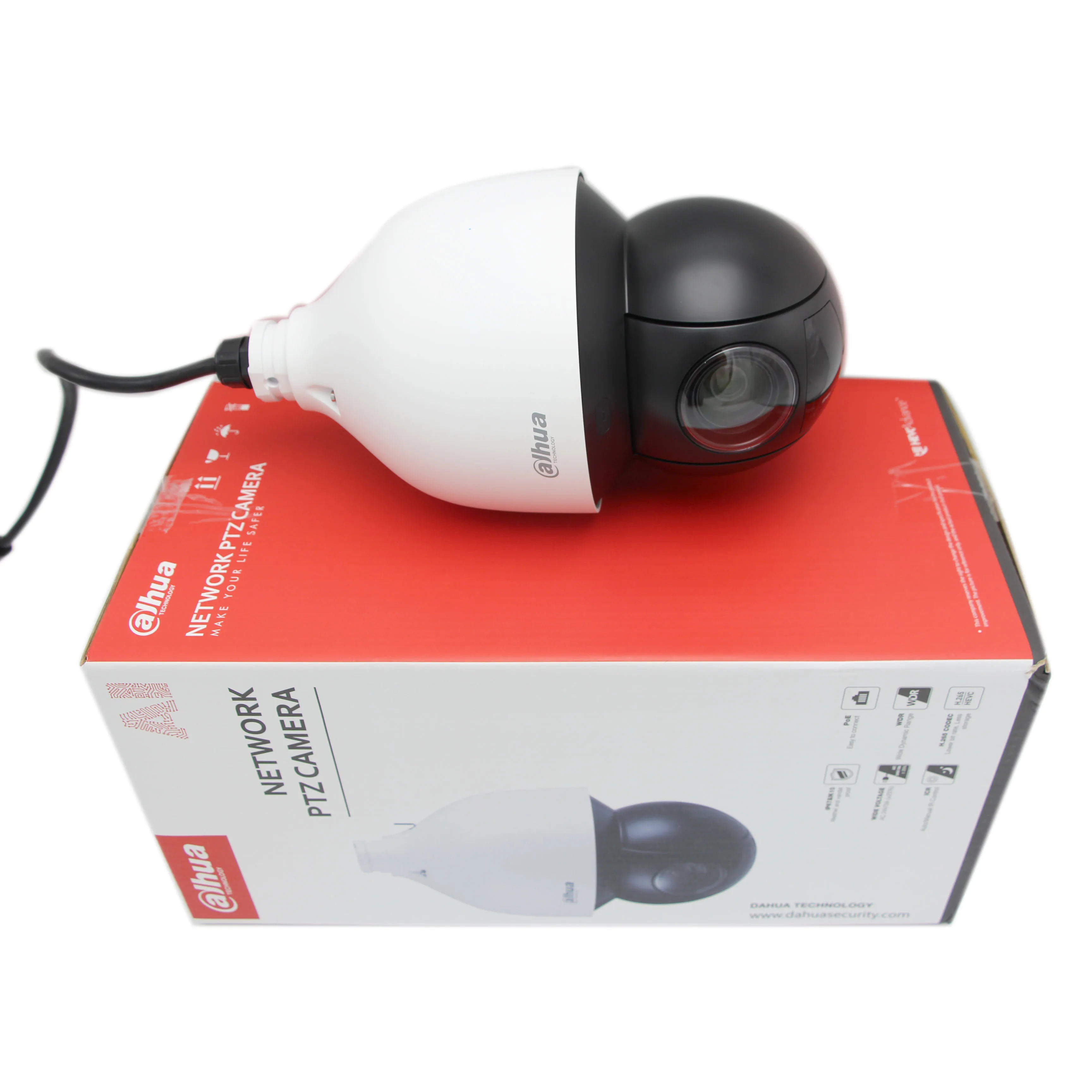 Камера видеонаблюдения Dahua наружная камера 4 МП 45X с фотоувеличением Φ POE + IP67 IK10