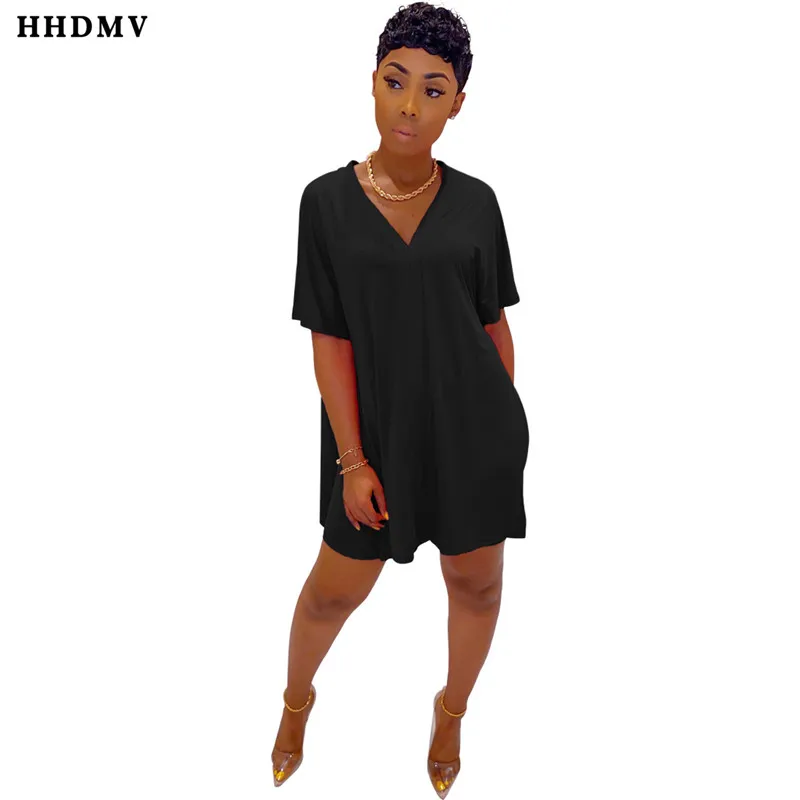 HHDMV 2020 новые летние уличный стиль хип хоп устанавливает короткораструбное V-Neck