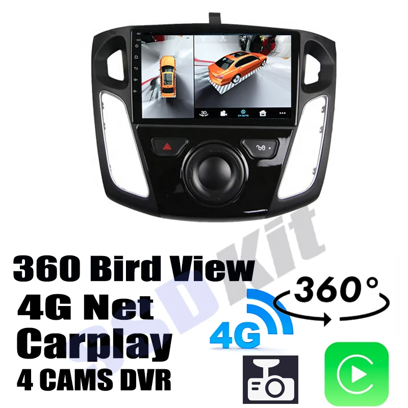 

Car Audio Navigation GPS Carplay DVR 360 Birdview Around 4G Android System For Ford C-Max Cmax 2010~2019