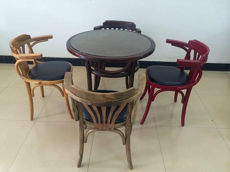 Обеденный стул из массива дерева для бара дома кофе западный ресторан Чайный дом