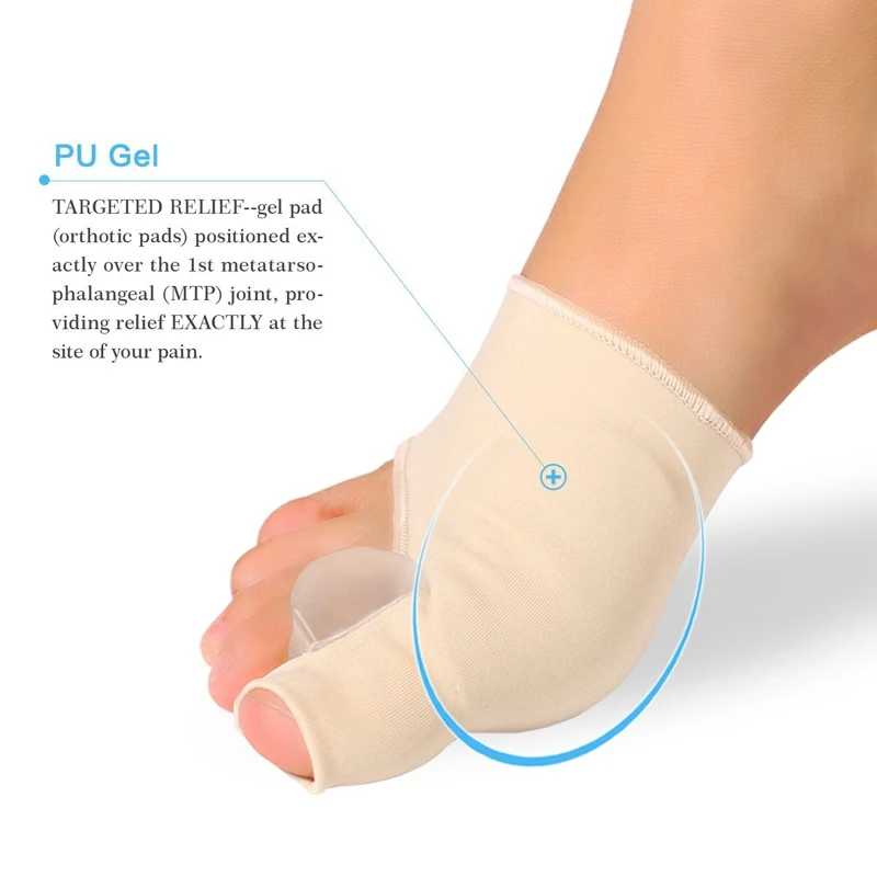 1 пара BYEPAIN Bunion корректор Relief Protector Sleeves Kit для мужчин и женщин Hallux Valgus большой носок