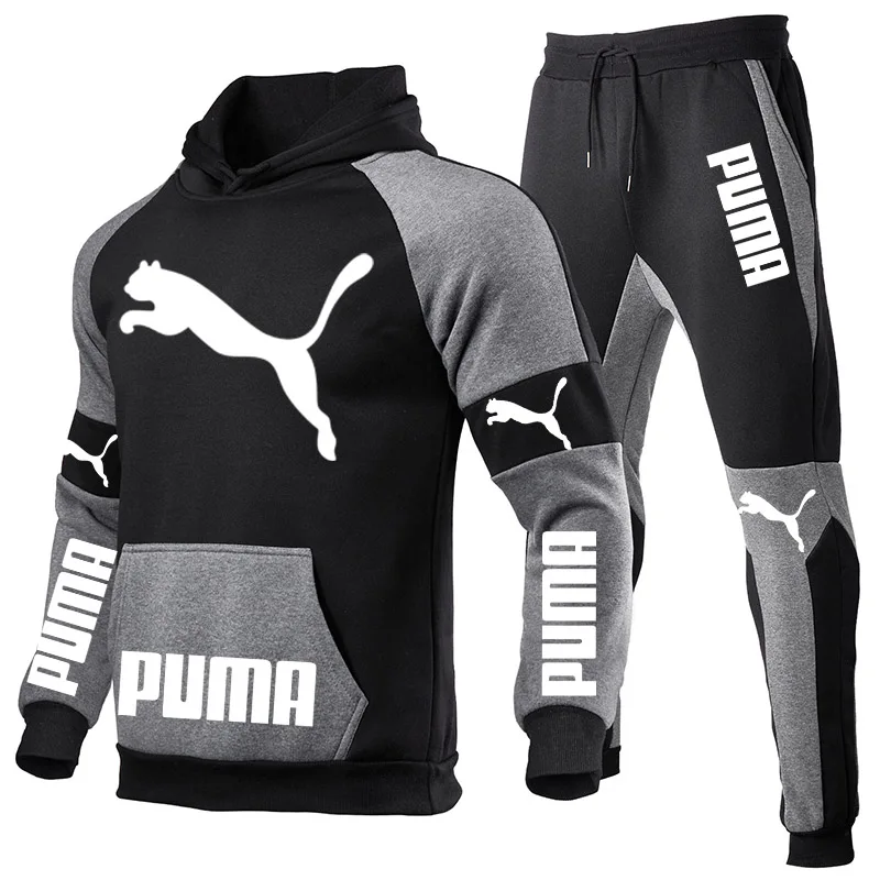 

2021 New Autumn/Winter Men's Suit Hoodie + Pants PUMA Sportsuit Casual Sportswear Track And field Brand Sportswear