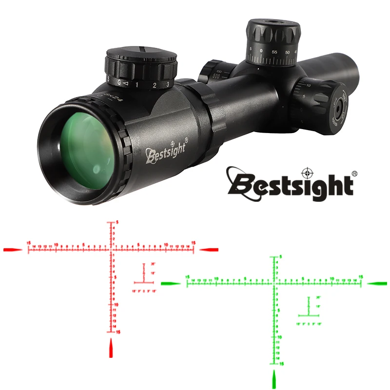 Охотничий прицел Bestsight 2 5-8x24 боковой Фокус регулировка параллакса снайперский