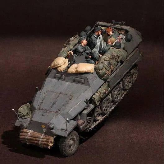 Модель 1/35 из смолы набор для строительства фигурка солдатика в танке 6 фигурок