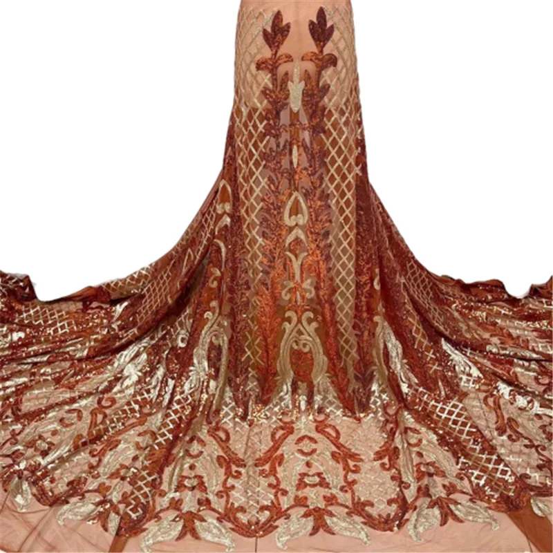 

Нигерийская бархатная кружевная ткань 2020, Высококачественная африканская вышитая кружевная ткань для свадебного платья, французское Тюле...