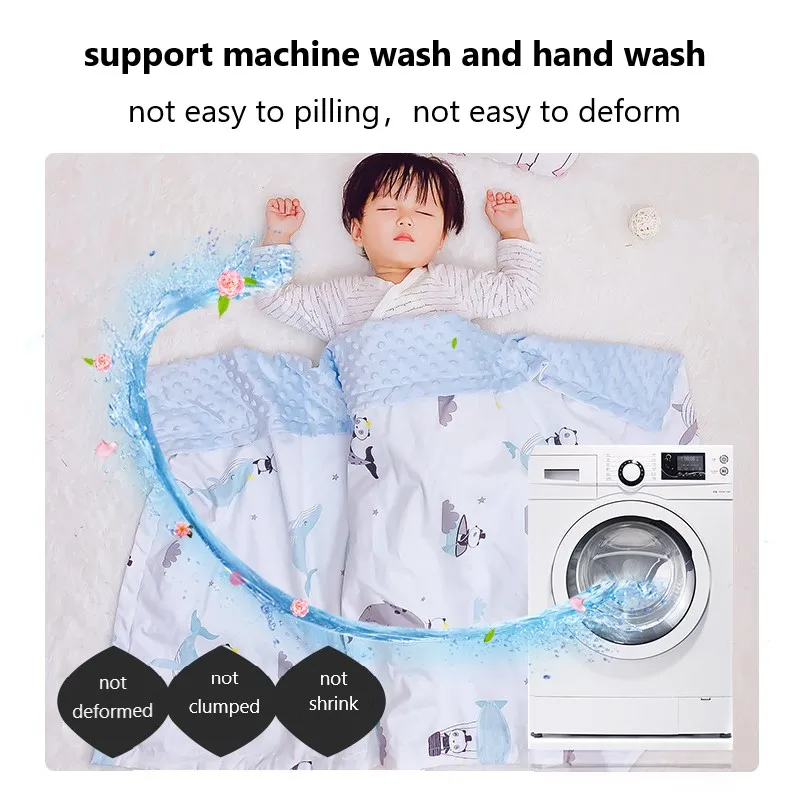 

Soothing Peas Blankets Baby Blanket Supplies Baby Air-conditioning Quilts Kindergarten Blankets Children's Summer Cool Quilts