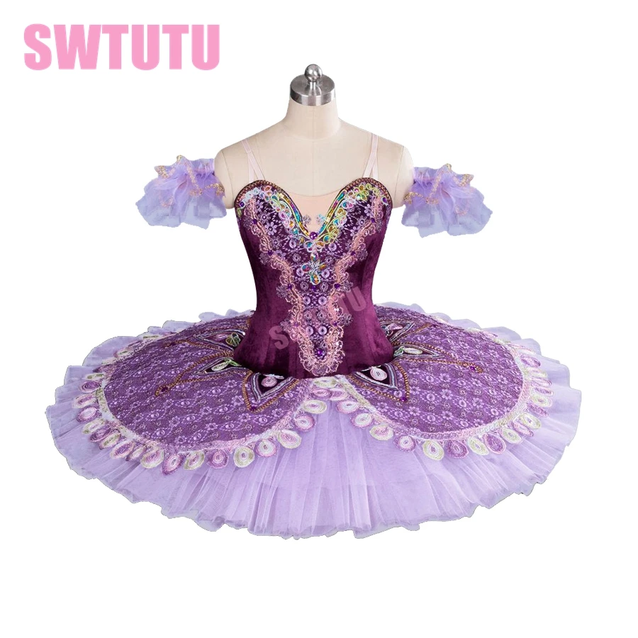 Фиолетовая профессиональная балетная пачка для женщин классическая девочек