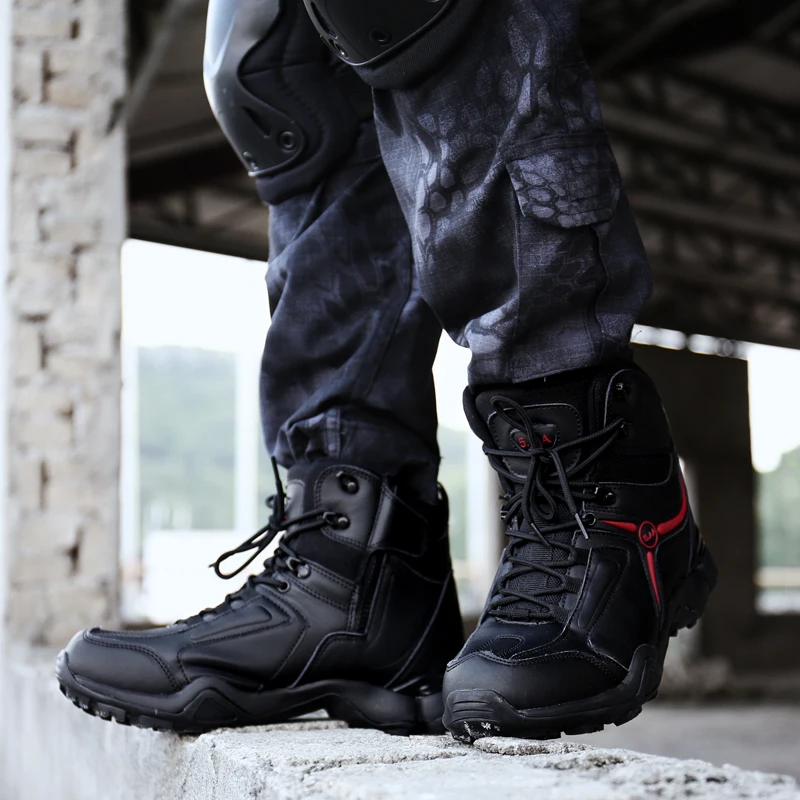 

Outdoor Army Tactical Boots Men Trekking Hiking Shoes Waterproof Anti-skid Military Desert Combat Boots Mountain Climbing Shoes