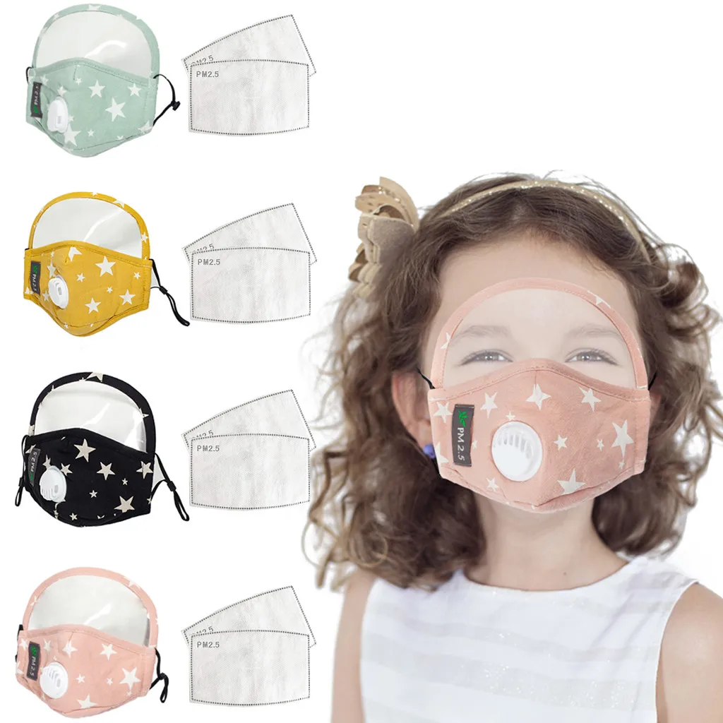4 шт. маски + 8 фильтры для детей многоразовая маска PM2.5 респиратор моющаяся mascarilla