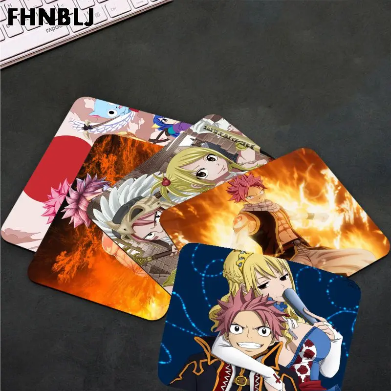 

FHNBLJ Hot Sales Anime Fairy Tail Customized laptop Gaming mouse pad Top Selling Wholesale Gaming Pad mouse
