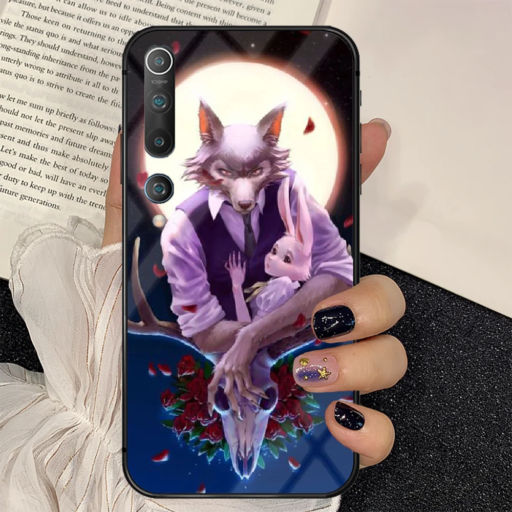 

Japan Cartoon BEASTARS Phone Tempered Glass Case Cover for Xiaomi Mi A F X POCO M Note 3 9 10 11 i T Pro Lite Bumper Back