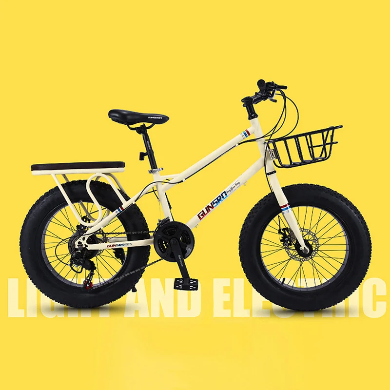 

20 Inch Mountain Bike 4.0 Super Wide Tire Beach Snow Bicycle for Adult Students
