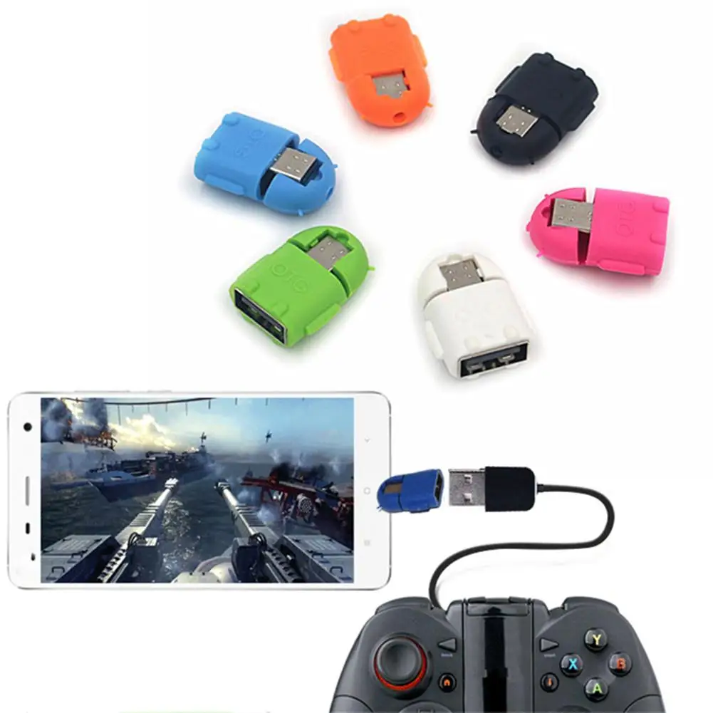 Android Robot OTG адаптер USB 2 0 к микро адаптеру Подключение клавиатуры мыши U диск