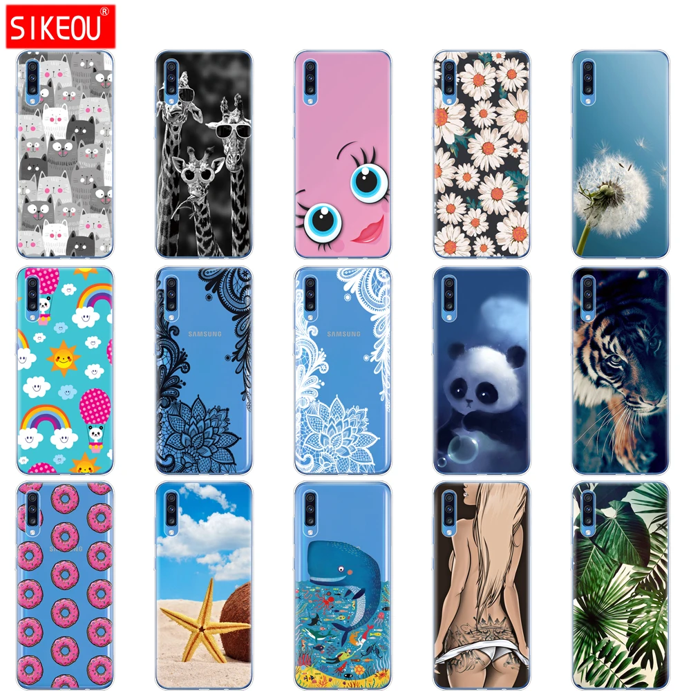 Чехол для Samsung A70 2019 мягкая задняя крышка телефона из ТПУ Galaxy силиконовые чехлы Coque