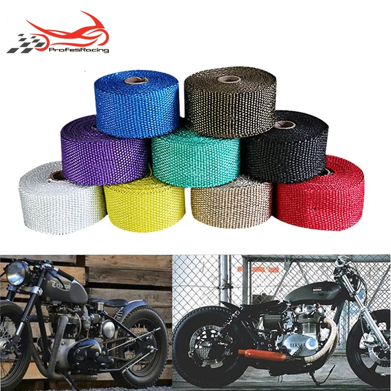 

1.5mm*50mm*5M 10M 15M Heat Exhaust 10M Pipe Heat Shield Thermo Turbo Wrap Tape For Intake Intercooler Reflective Insulation