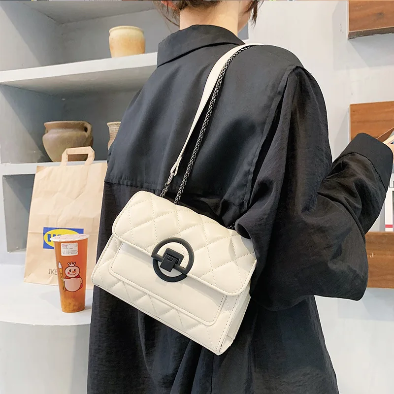 

Simple Embroidery Thread Bag Summer 2021 New Trendy Fashion High-quality Ladies Luxury European and American Messenger Chain Bag