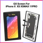 ЖК-дисплей GX HE ZY Pantalla OLED для iPhone X, XSMAX, 11, 11Pro, сенсорный экран, дигитайзер в сборе для iPhone X, XS Max, XR