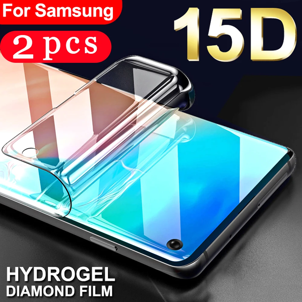 2 шт. Гидрогелевая Защитная пленка для samsung Galaxy S10 S10e S9 S8 plus s7 edge|Защитные стёкла и