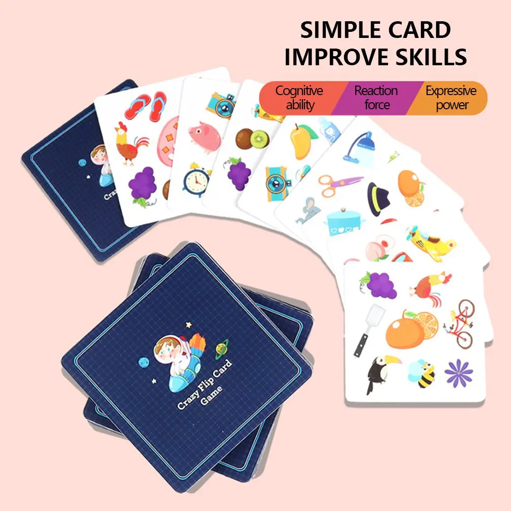 Монтессори игрушки игральные карты игра Bump карточная памяти обучение