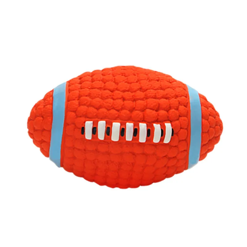 

Durable Rugby Pets Toys Interactive Training Rubber Sound-Producing Toys Small Medium Large Dogs Outdoor Supplies Accessories