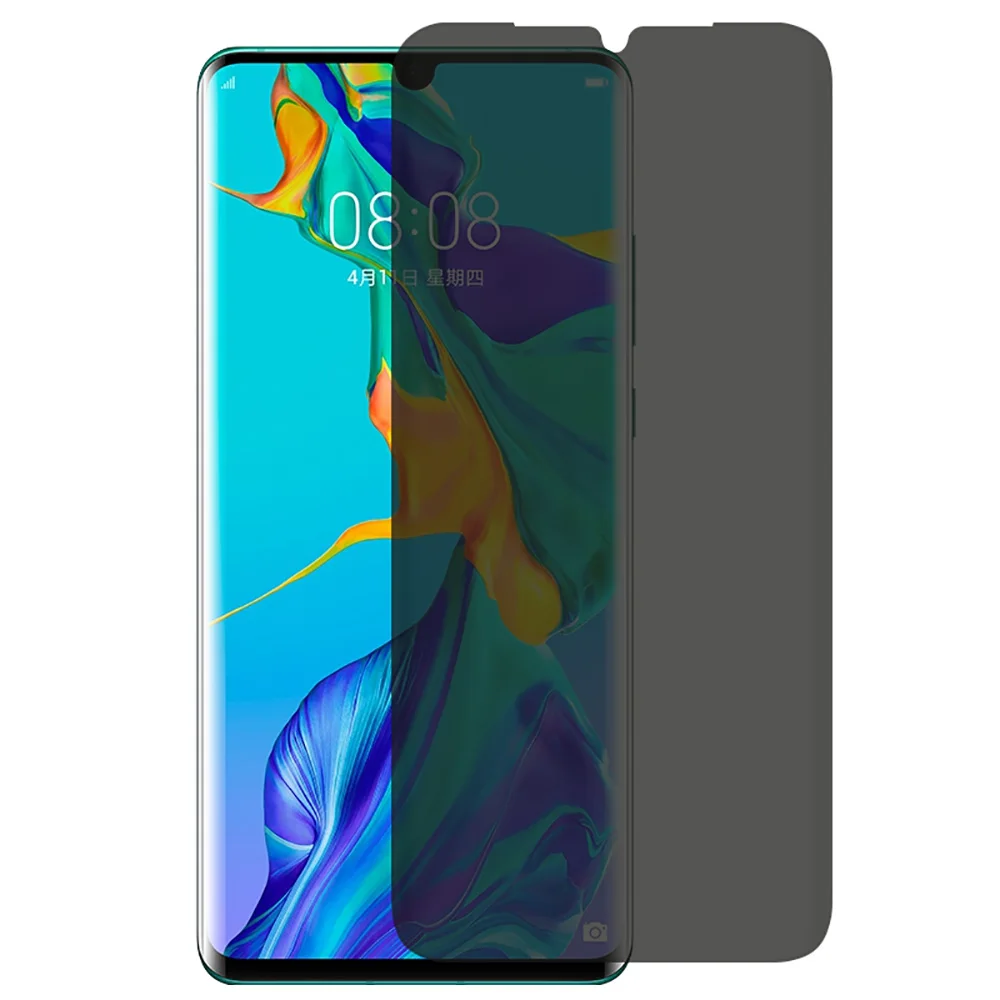 9H 3D изогнутое закаленное стекло для защиты экрана HuaWei P30 PRO от шпиона Mate20 Pro